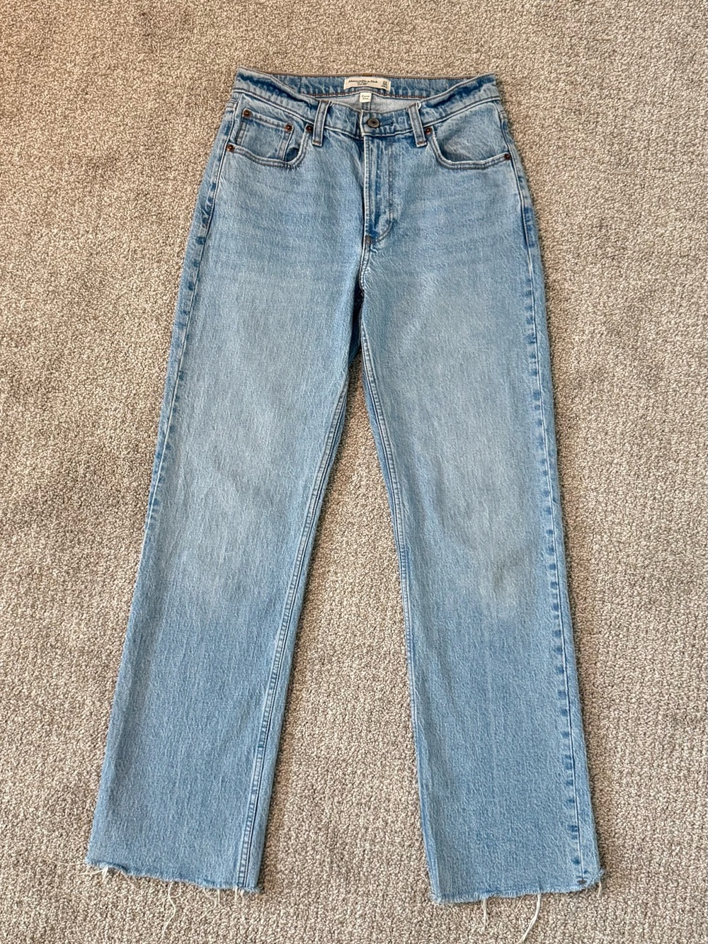 Abercrombie 24 regular Baggy Low Rise Light Blue Women's Jeans